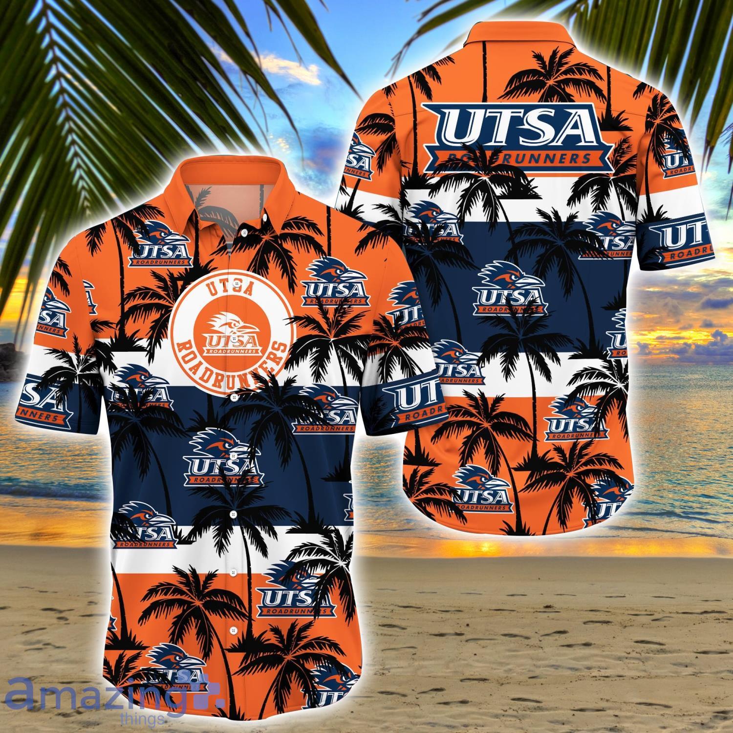 UTSA Roadrunners All Over Print Logo And Coconut Trending Summer Gift Aloha Hawaiian Shirt Product Photo 1
