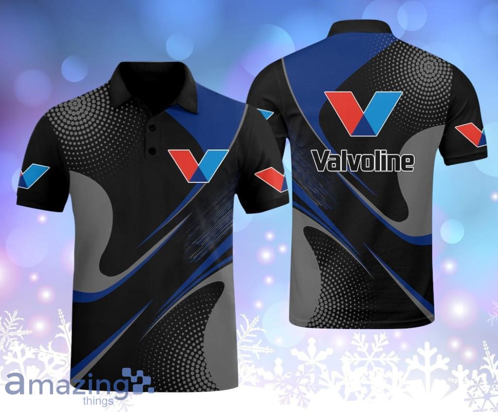 Valvoline Logo Black And Grey Polo Shirt Gift For Big Fans Product Photo 1 Valvoline Logo Black And Grey Polo Shirt Gift For Big Fans Product Photo 1
