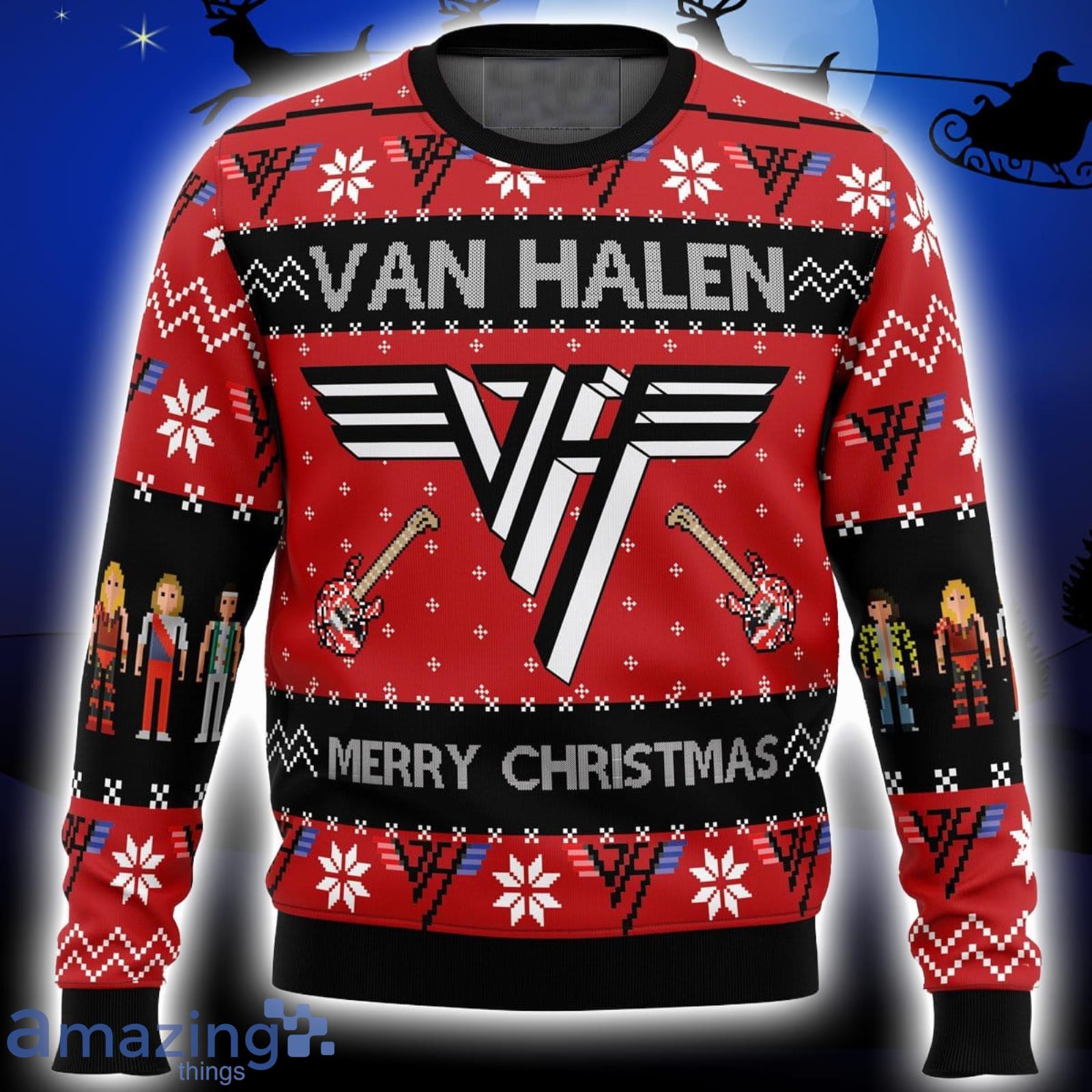 Van Halen Xmas Ugly Christmas Sweater Christmas Gift For Men And Women Product Photo 1