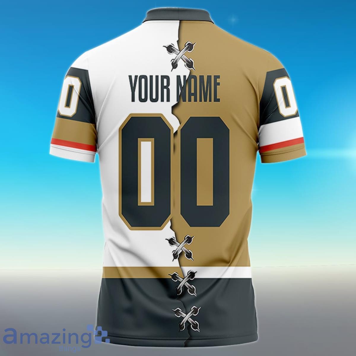 NHL Vegas Golden Knights Mix Jersey Custom Personalized Hoodie T