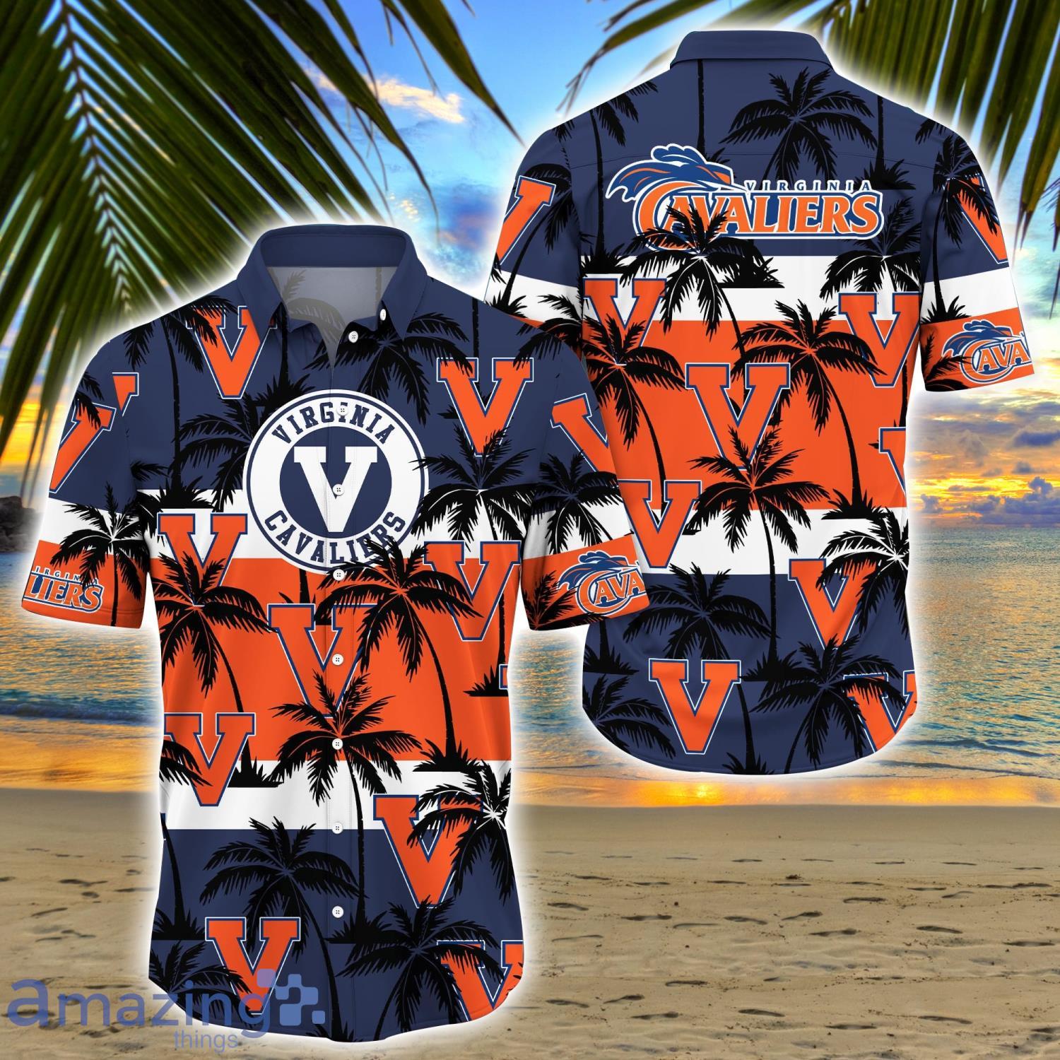 Virginia Cavaliers All Over Print Logo And Coconut Trending Summer Gift Aloha Hawaiian Shirt Product Photo 1