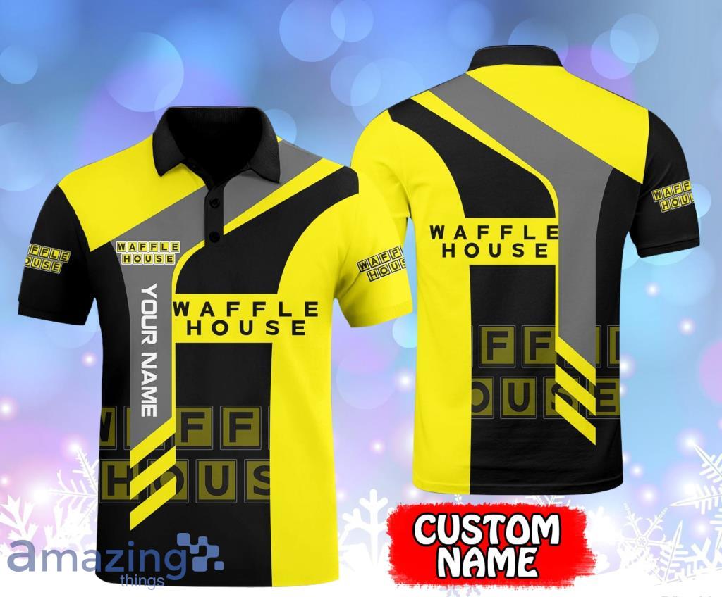 Waffle House Custom Name Logo Polo Shirt Gift For Big Fans Product Photo 1