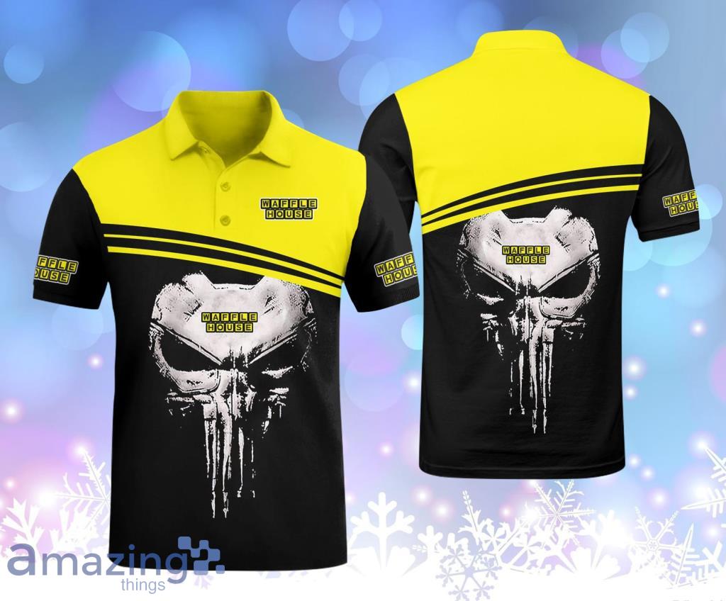 Pittsburgh Steelers Skull Chain Logo Printed Polo Shirts