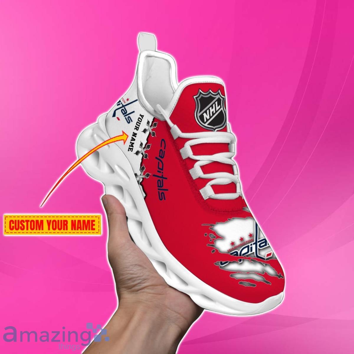 NHL Washington Capitals Max Soul Shoes Custom Name For NHL Fans