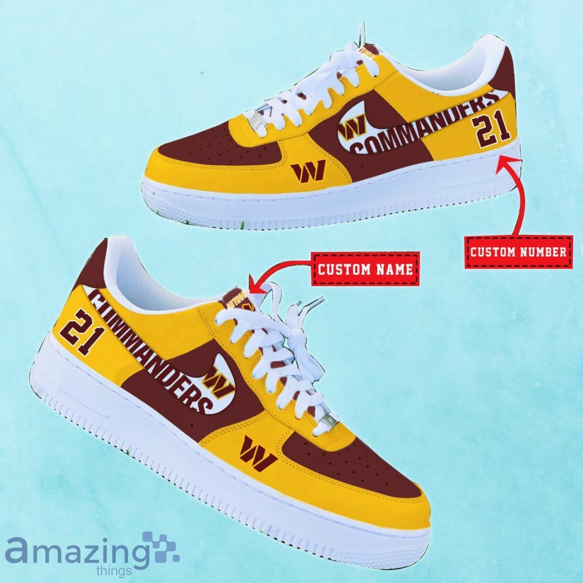 Washington Commanders NFL Personalized Air Force 1 Shoes