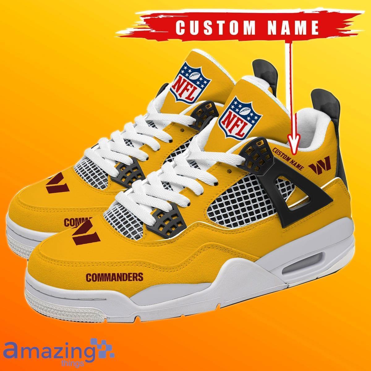 Washington Commanders Custom Name Air Jordan 4 Sneaker Shoes For Men And  Women