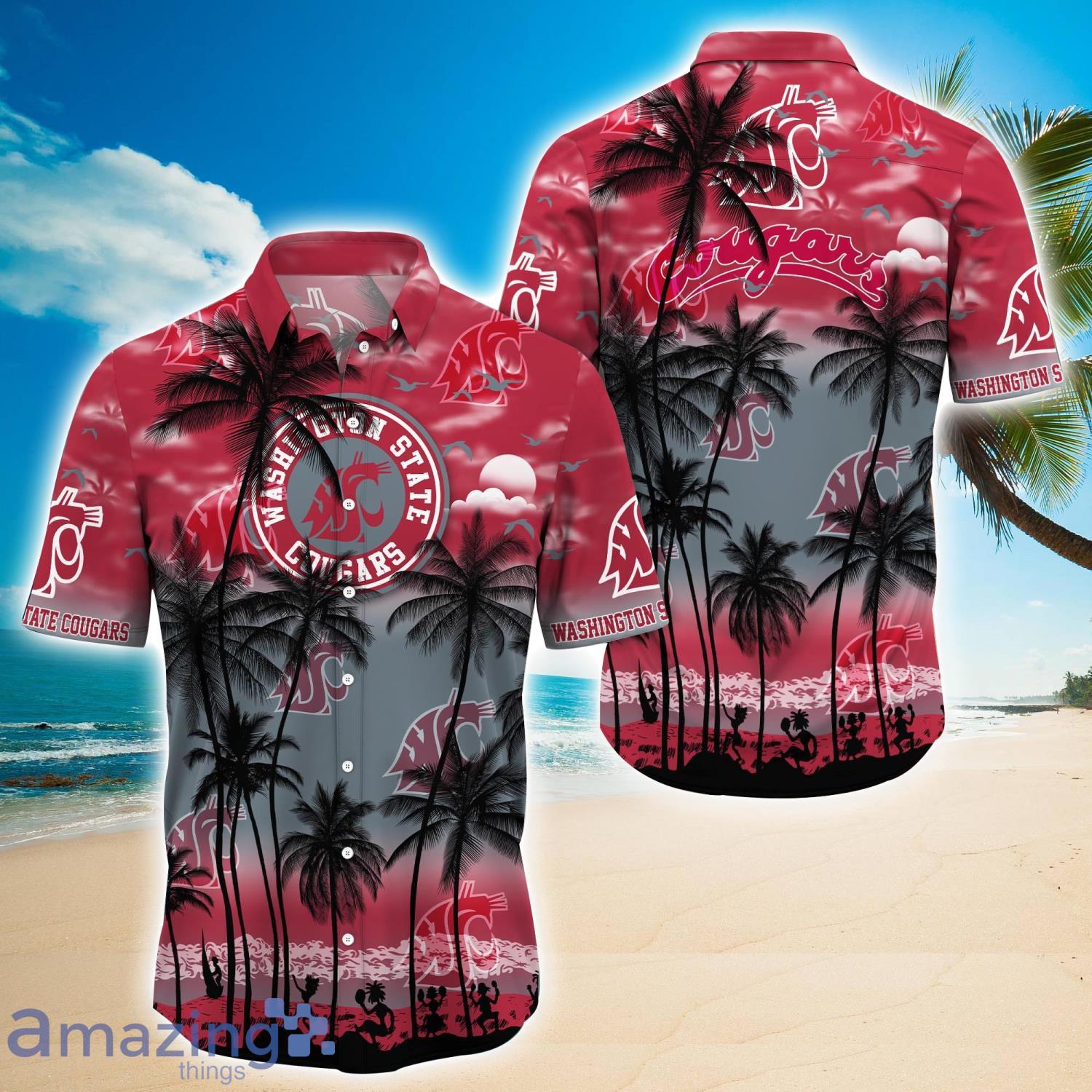 Washington State Cougars - Trending Aloha Shirt Summer H50886 Product Photo 1