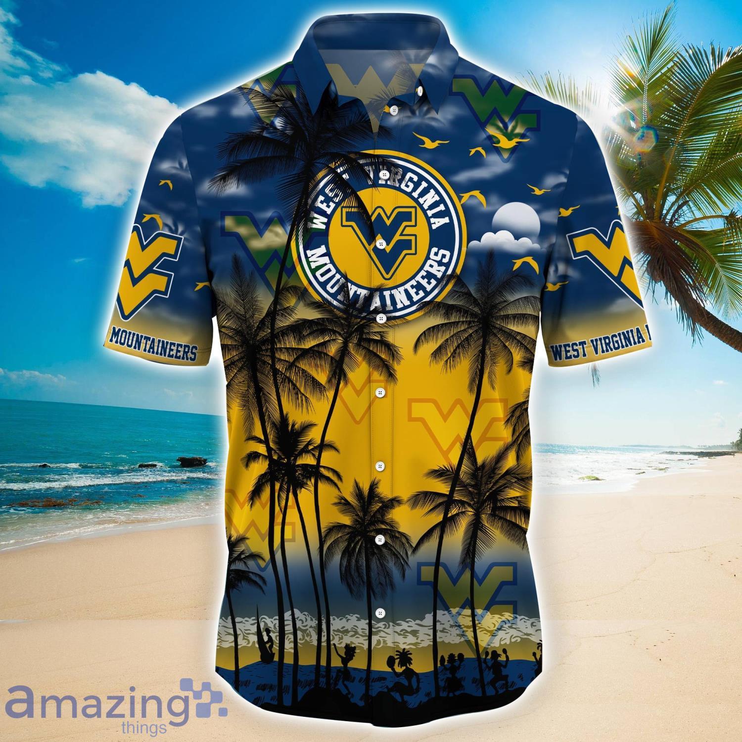 West Virginia Mountaineers Trending Aloha Shirt Summer H50886 image West Virginia Mountaineers - Trending Aloha Shirt Summer H50886 Product Photo 2