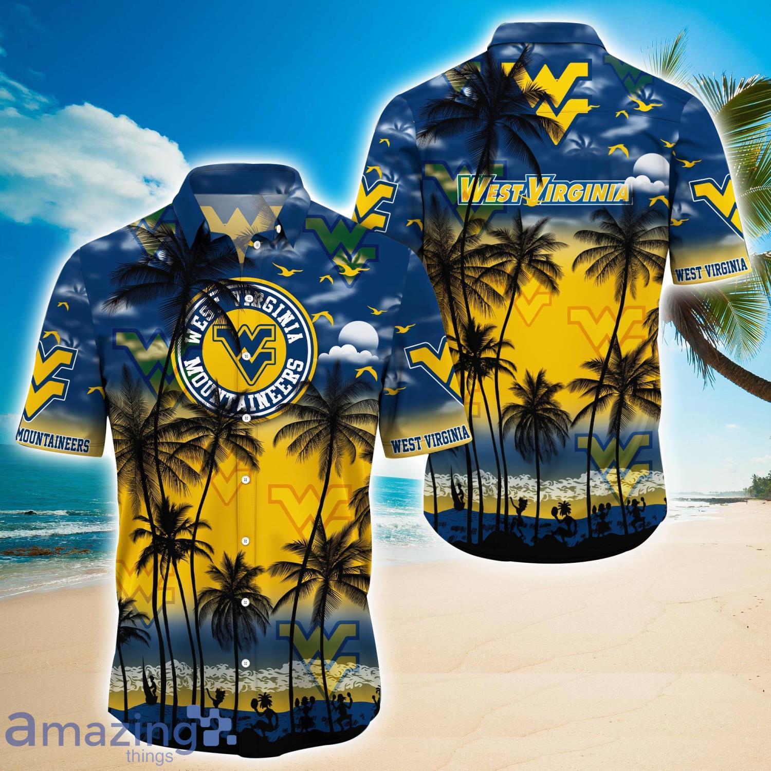 West Virginia Mountaineers - Trending Aloha Shirt Summer H50886 Product Photo 1 West Virginia Mountaineers - Trending Aloha Shirt Summer H50886 Product Photo 1