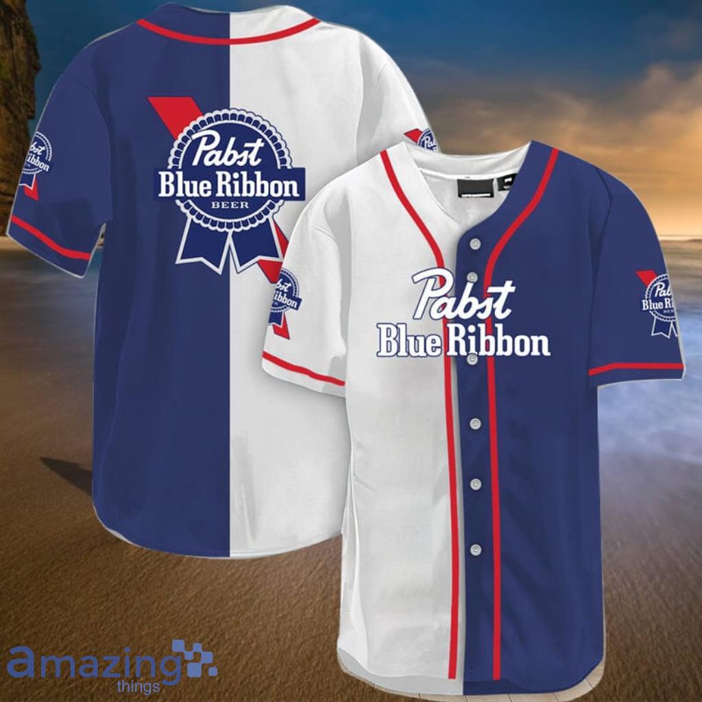 Pabst Blue Ribbon Baseball Jersey Top