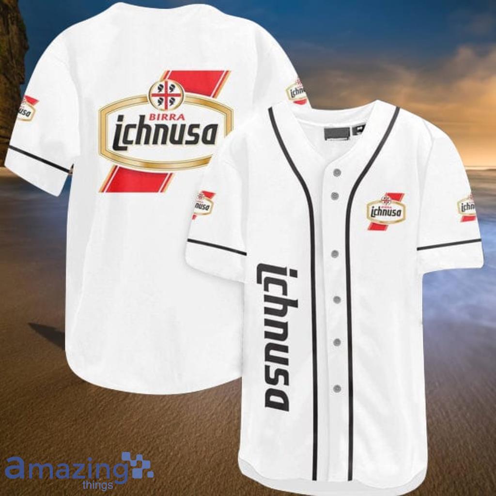 White Birra Ichnusa Beer Baseball Jersey Shirt Gift For Men And Women Product Photo 1