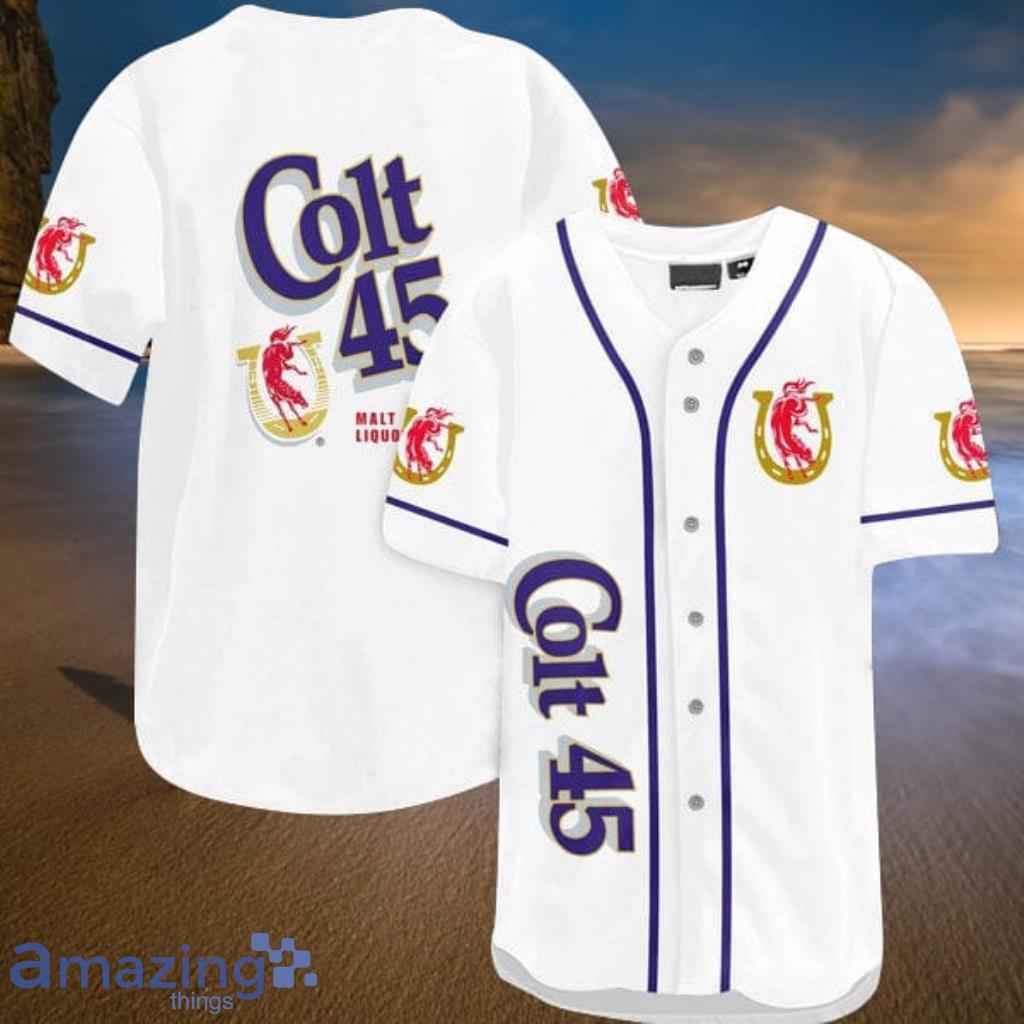 White Colt 45 Beer Baseball Jersey Shirt Gift For Men And Women Product Photo 1