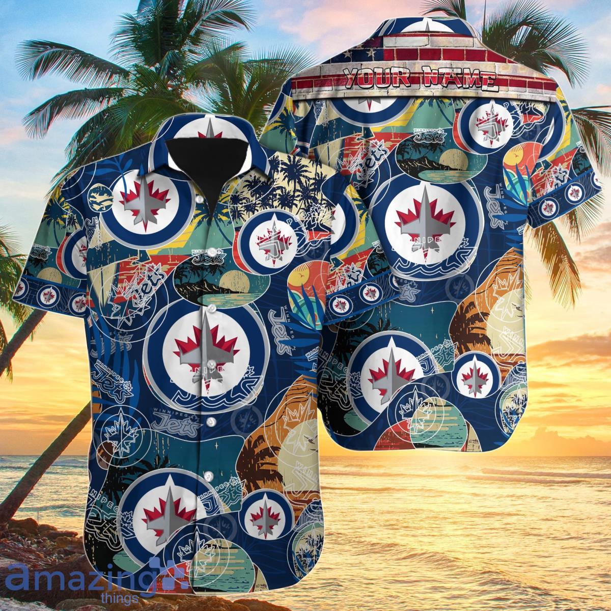 Winnipeg Jets Custom Name Hawaiian Shirt Best Gift For Men And Women Product Photo 1