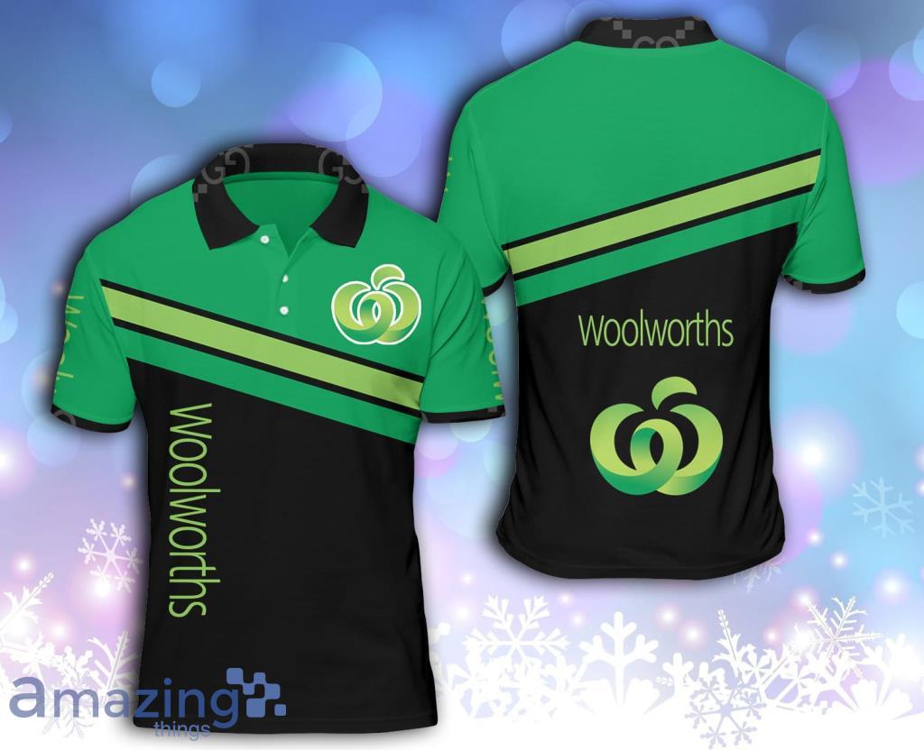 Woolworths Logo Green And Black Polo Shirt Gift For Big Fans Product Photo 1