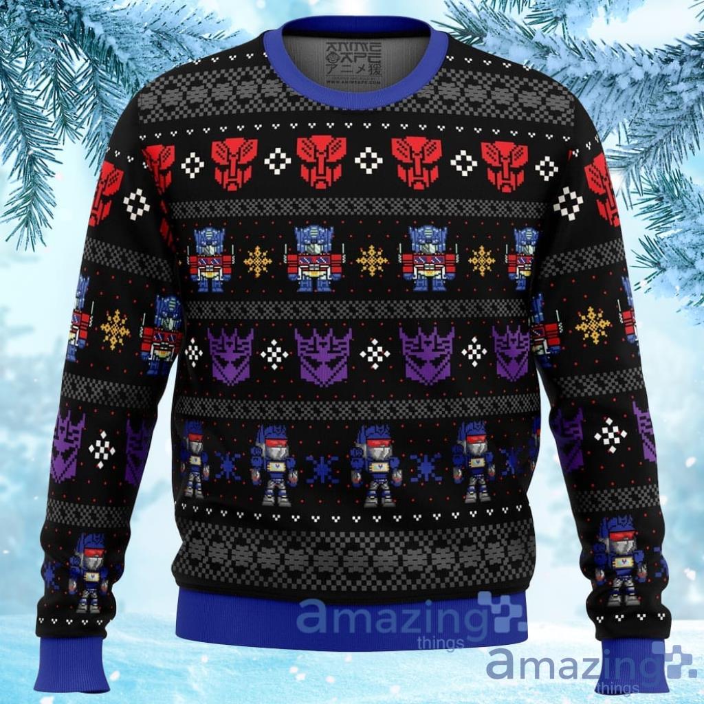 Xmas In Disguise Transformers Ugly Christmas Sweater 3D Gift For Men And Women Product Photo 1