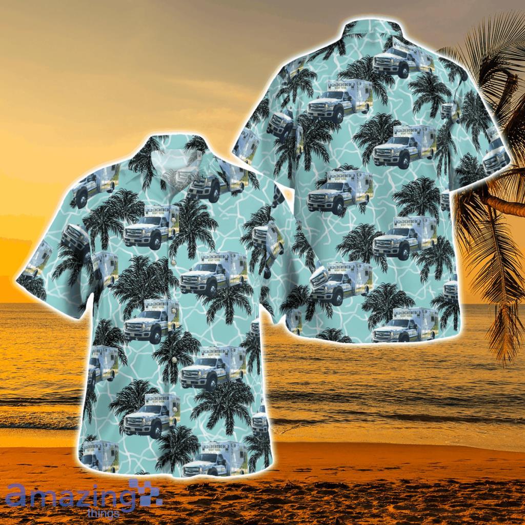 York, Pennsylvania, West York Ambulance Tropical Hawaiian Shirt Product Photo 1