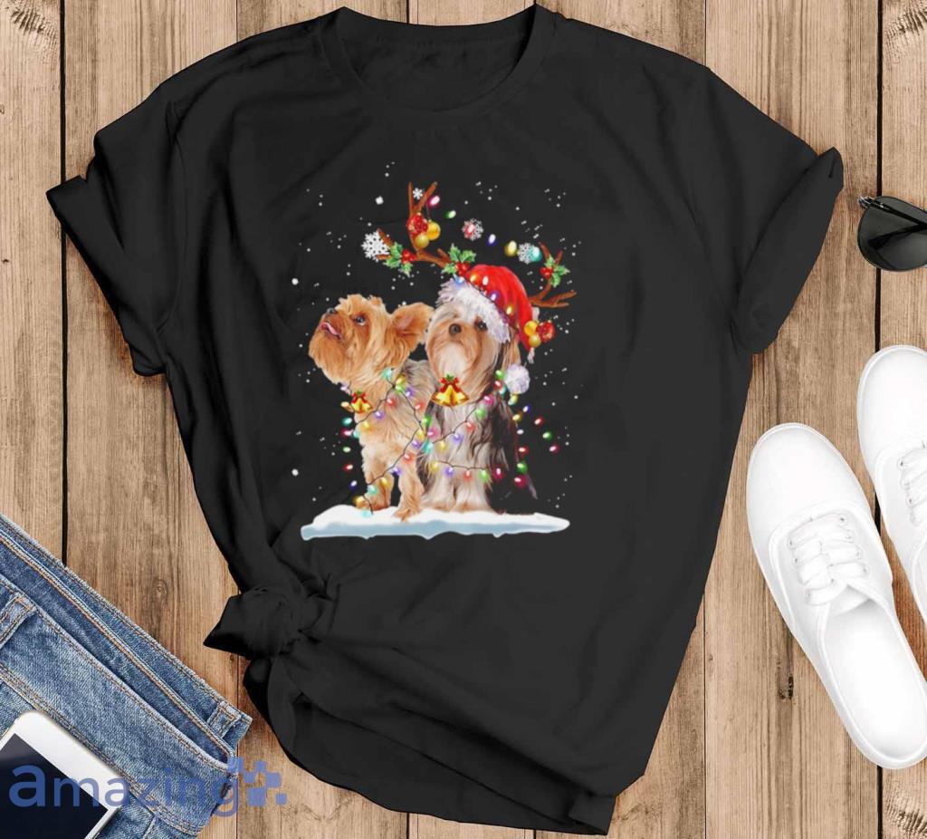 Yorkshire Terrier Santa Xmas Merry Christmas Light Shirt Product Photo 1 Yorkshire Terrier Santa Xmas Merry Christmas Light Shirt Product Photo 1