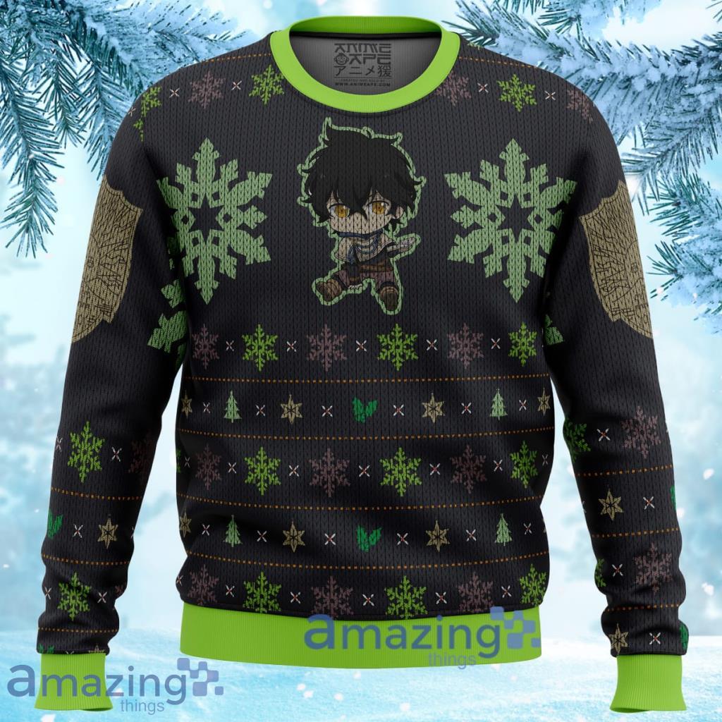 Yuno Black Clover Ugly Christmas Sweater 3D Gift For Men And Women Product Photo 1