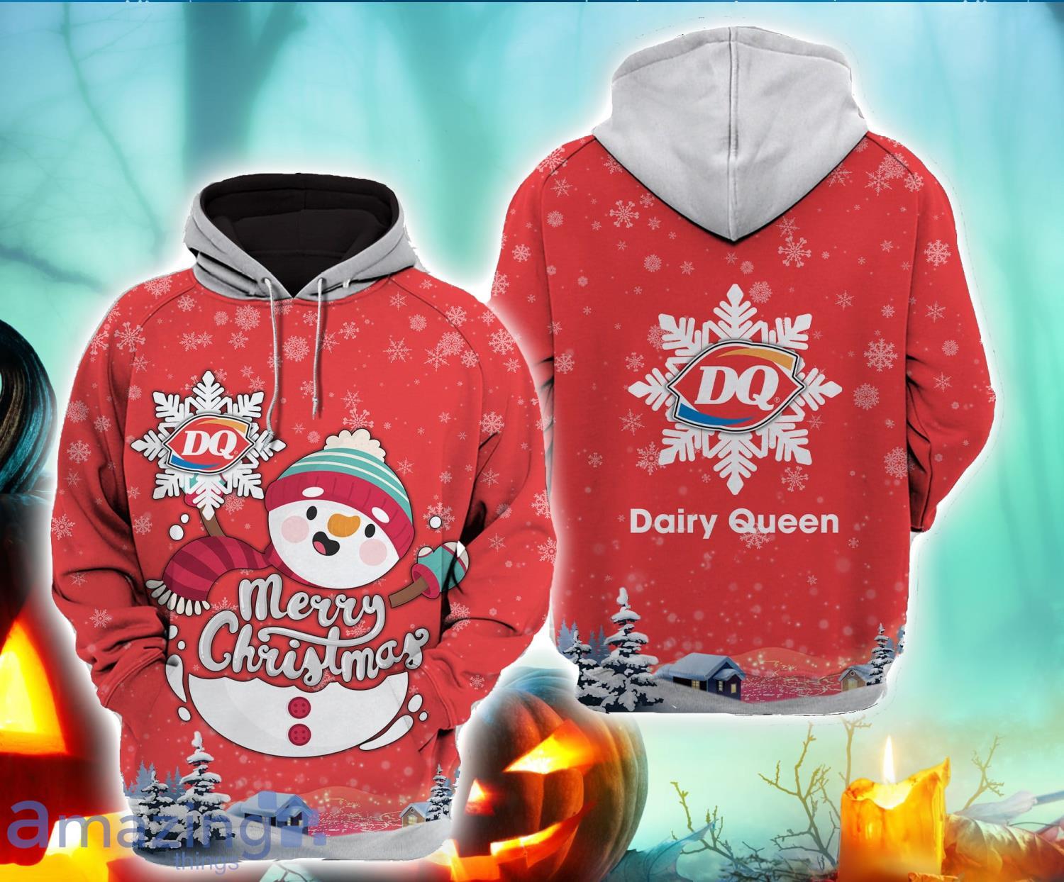 3D All Over Printed dairy queen Hoodie For Men And Women