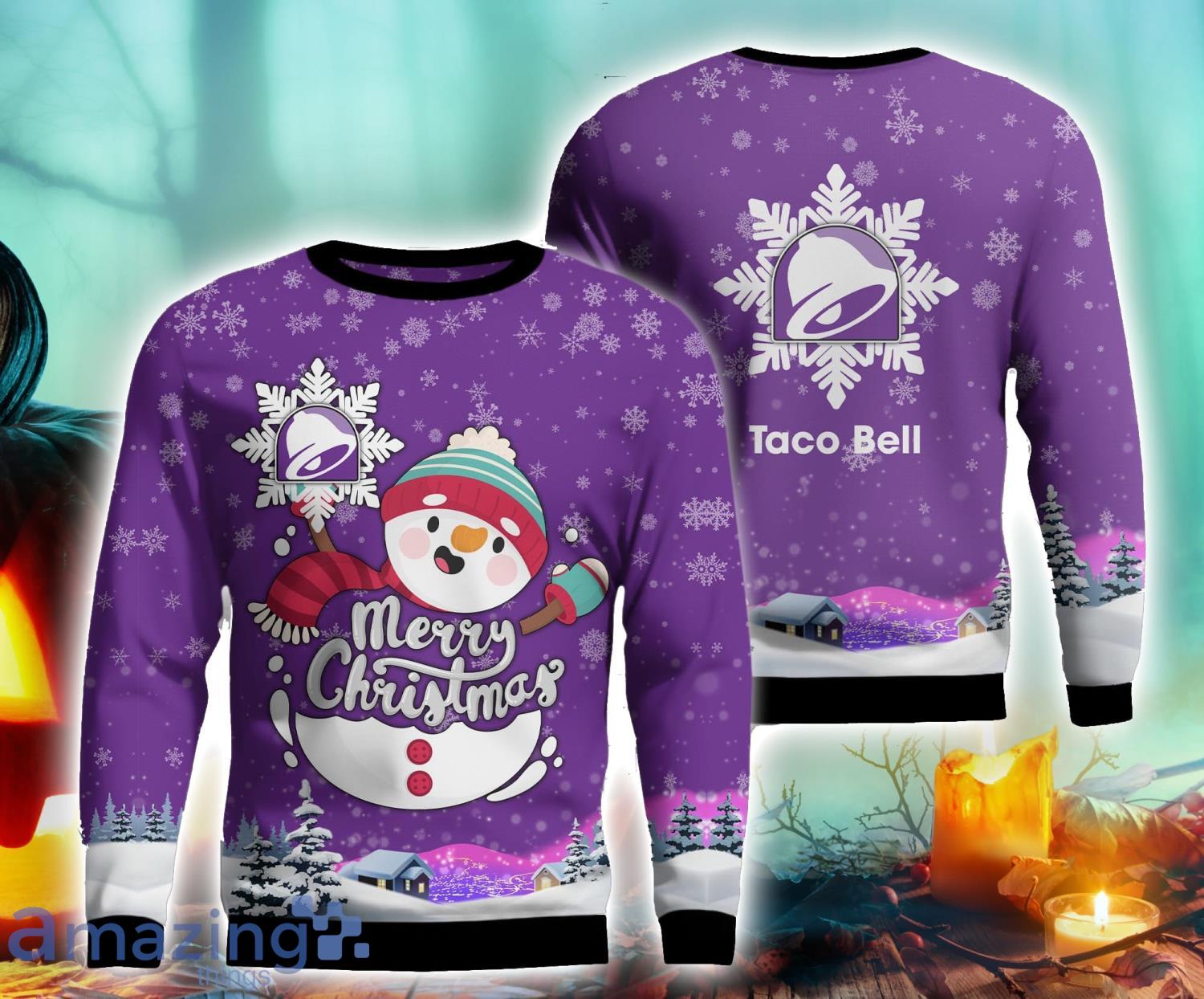 3D All Over Printed Taco Bell Sweater Men And Women Gift image 3D All Over Printed Taco Bell Sweater Men And Women Gift Product Photo 1