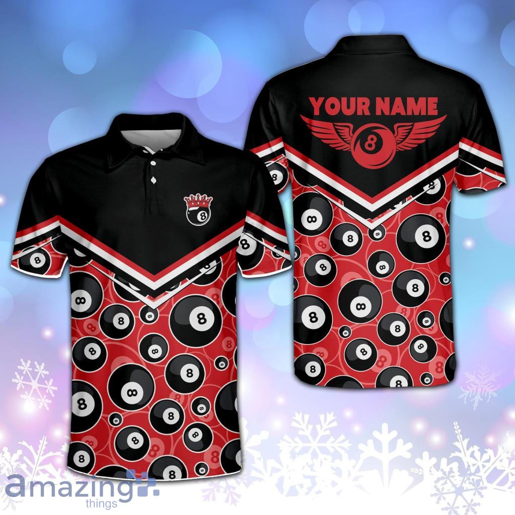 3D Billiards 8 Ball Pool Player Billiard Polo Shirt Product Photo 1