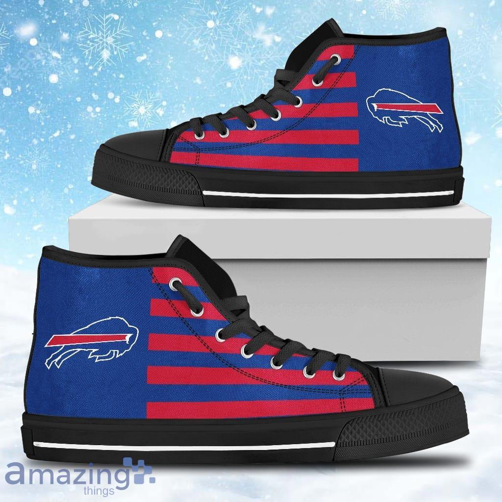 American Flag Buffalo Bills High Top Shoes Gift For Big Fans Product Photo 1