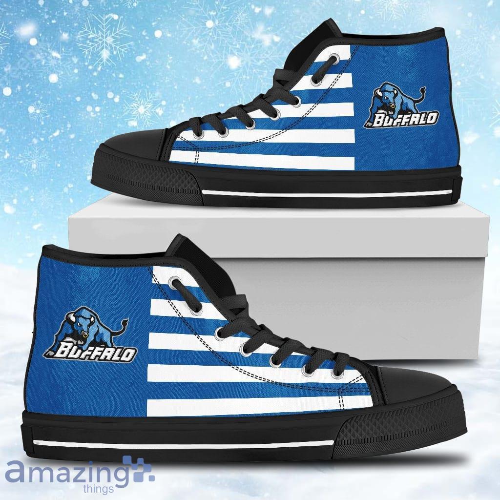 American Flag Buffalo Bulls High Top Shoes Gift For Big Fans Product Photo 1