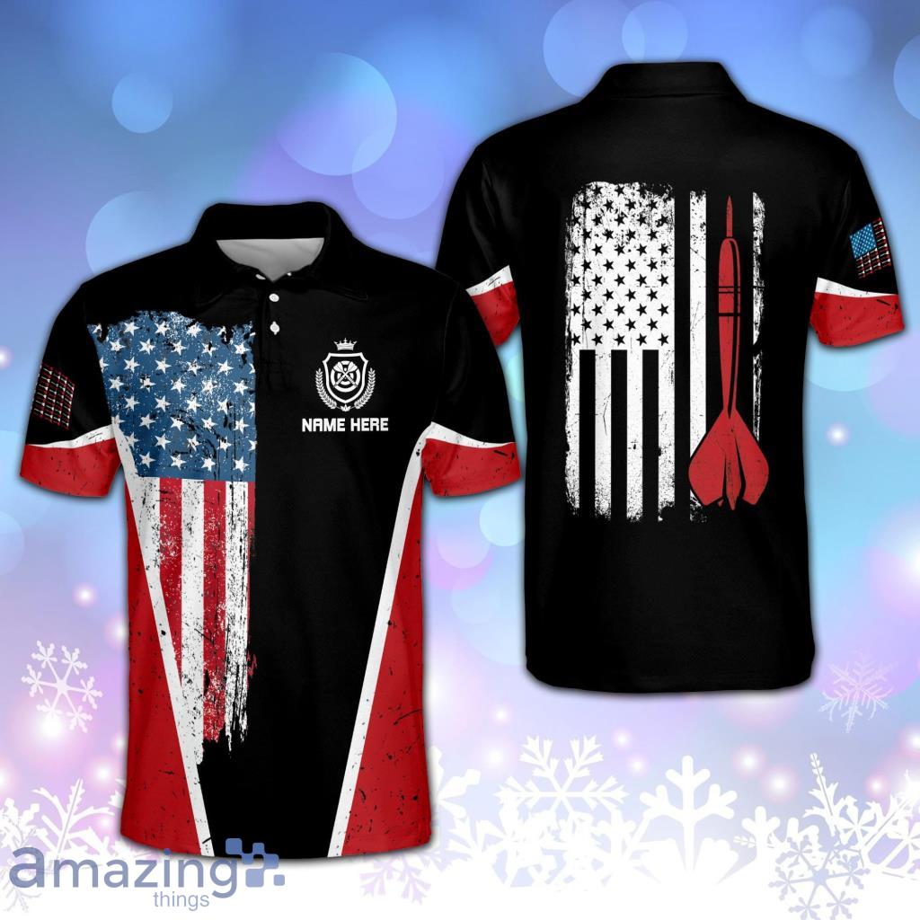American Flag Dart Polo Shirt Product Photo 1 American Flag Dart Polo Shirt Product Photo 1