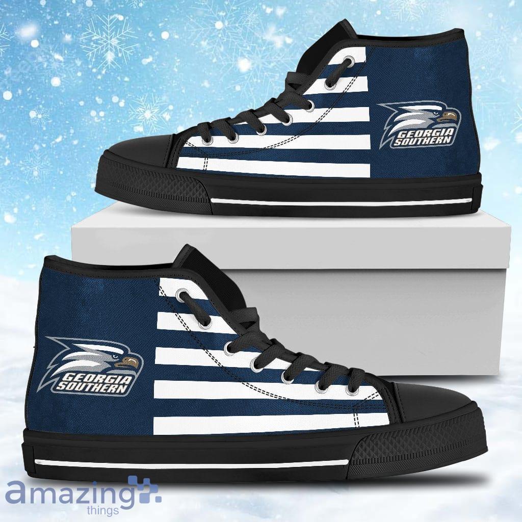 American Flag Georgia Southern Eagles High Top Shoes Gift For Big Fans Product Photo 1 American Flag Georgia Southern Eagles High Top Shoes Gift For Big Fans Product Photo 1