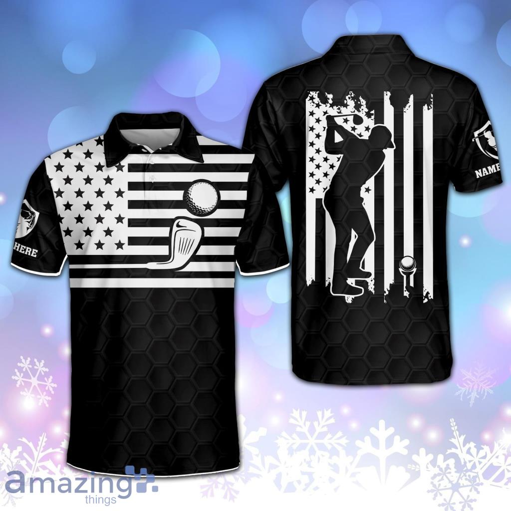 American Flag Golfer Polo Shirt Product Photo 1