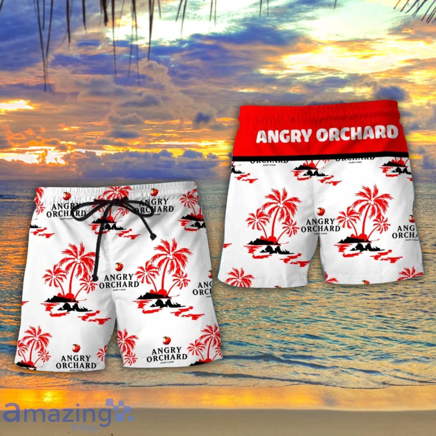Angry Orchard Summer Beach Coconut Pattern Hawaiian Shirt And Shorts Men And Women Gift Product Photo 1