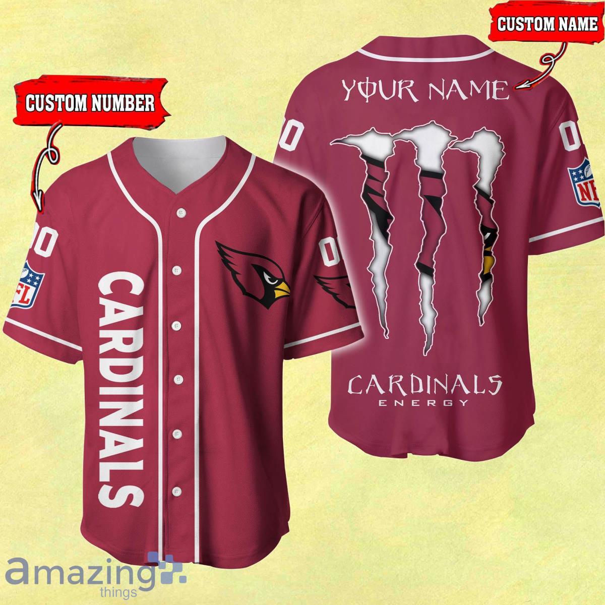 Custom Name Arizona Cardinals Baseball Jersey Shirt Unique Gift