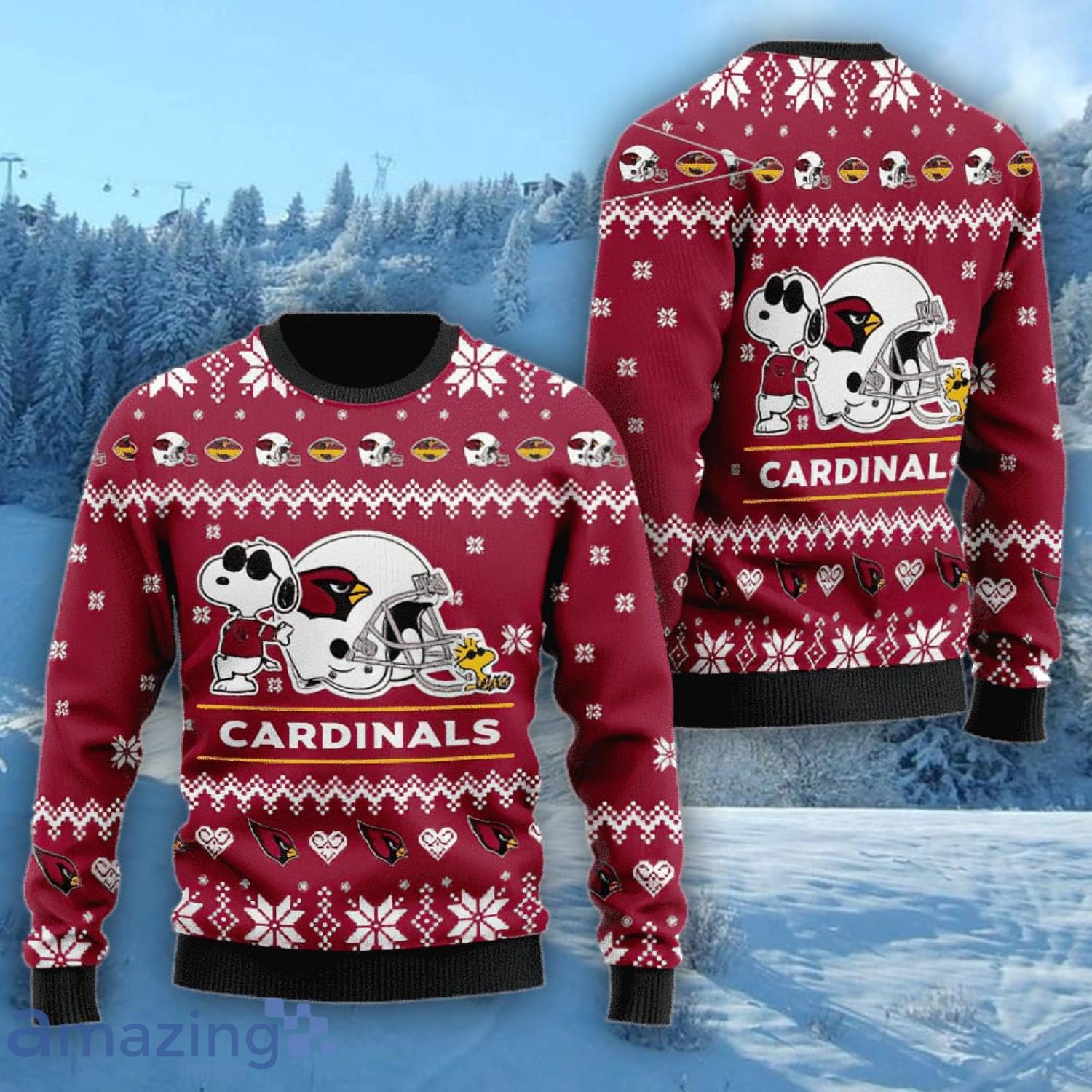 Christmas Gift Arizona Cardinals Sport Fans 3D Ugly Christmas