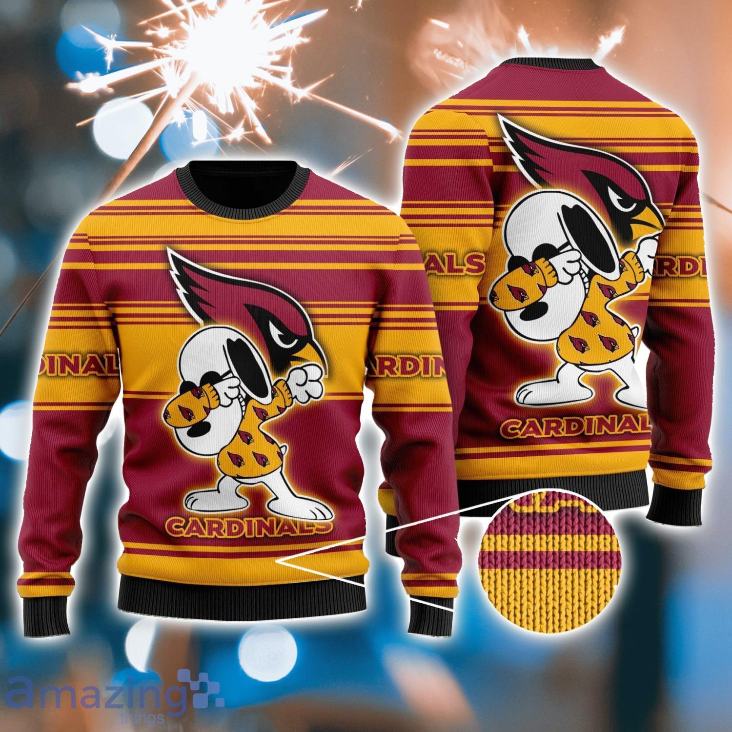 A Happy Christmas With Arizona Cardinals Snoopy Youth Sweatshirt 