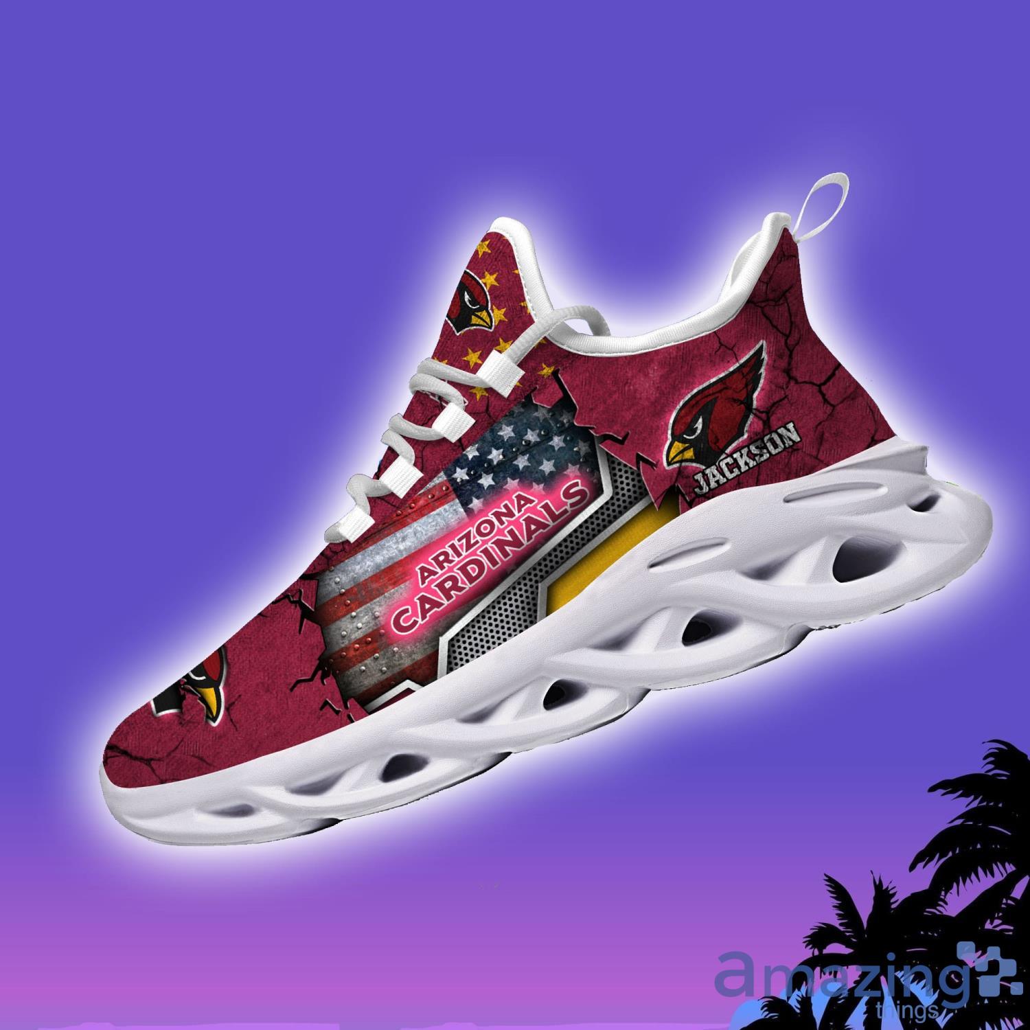 Arizona Cardinals NFL Clunky Sneakers Custom Name Sport Max Soul Shoes For Fan image Arizona Cardinals NFL Clunky Sneakers Custom Name Sport Max Soul Shoes For Fan Product Photo 3