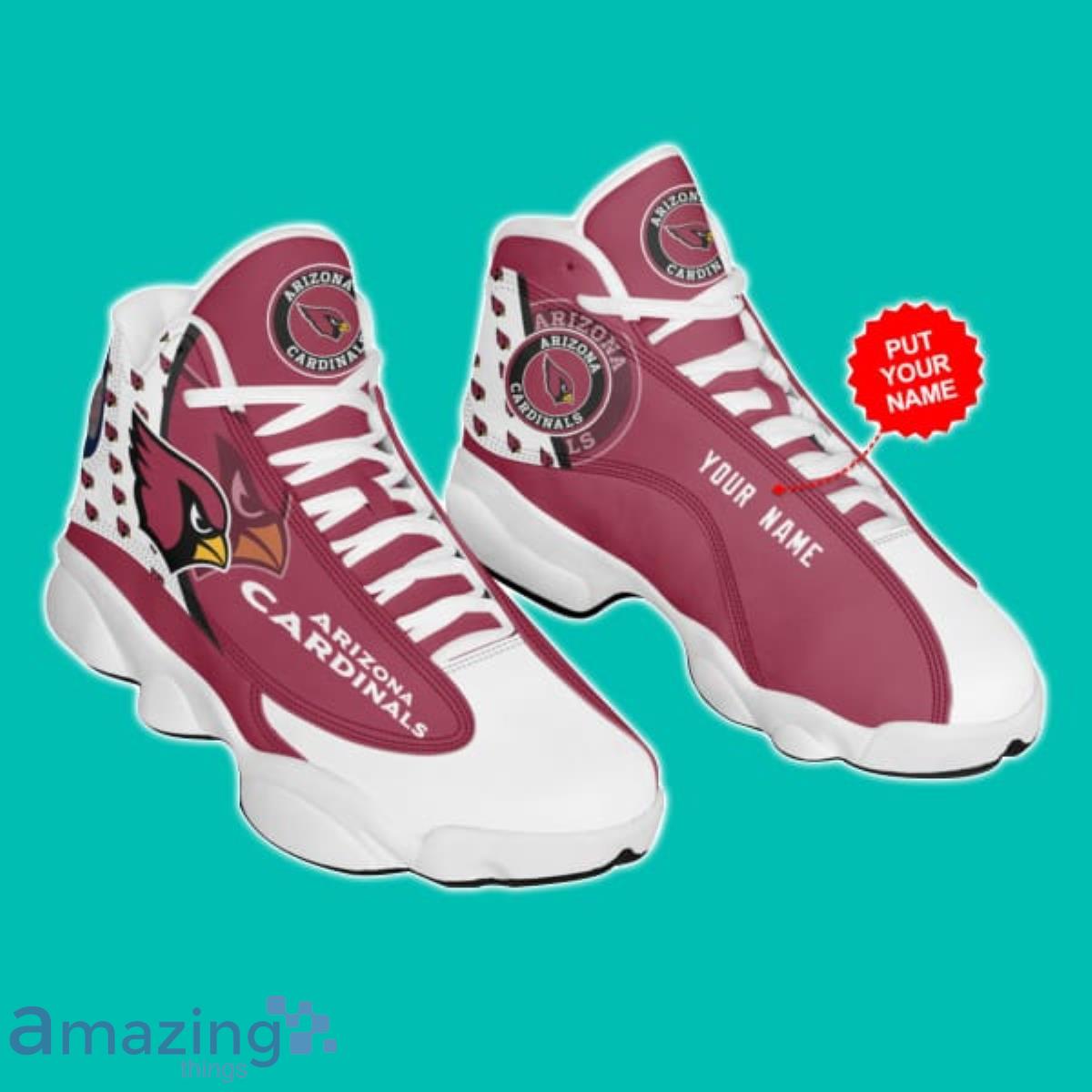 NFL Arizona Cardinals Custom Name Air Jordan 13 Shoes V1 –