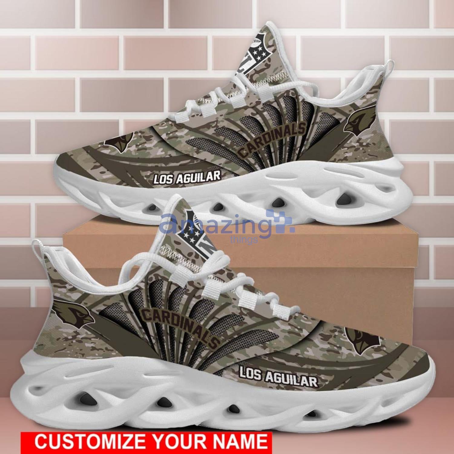 Arizona Cardinals NFL Personalized Name Camo Max Soul Sneaker