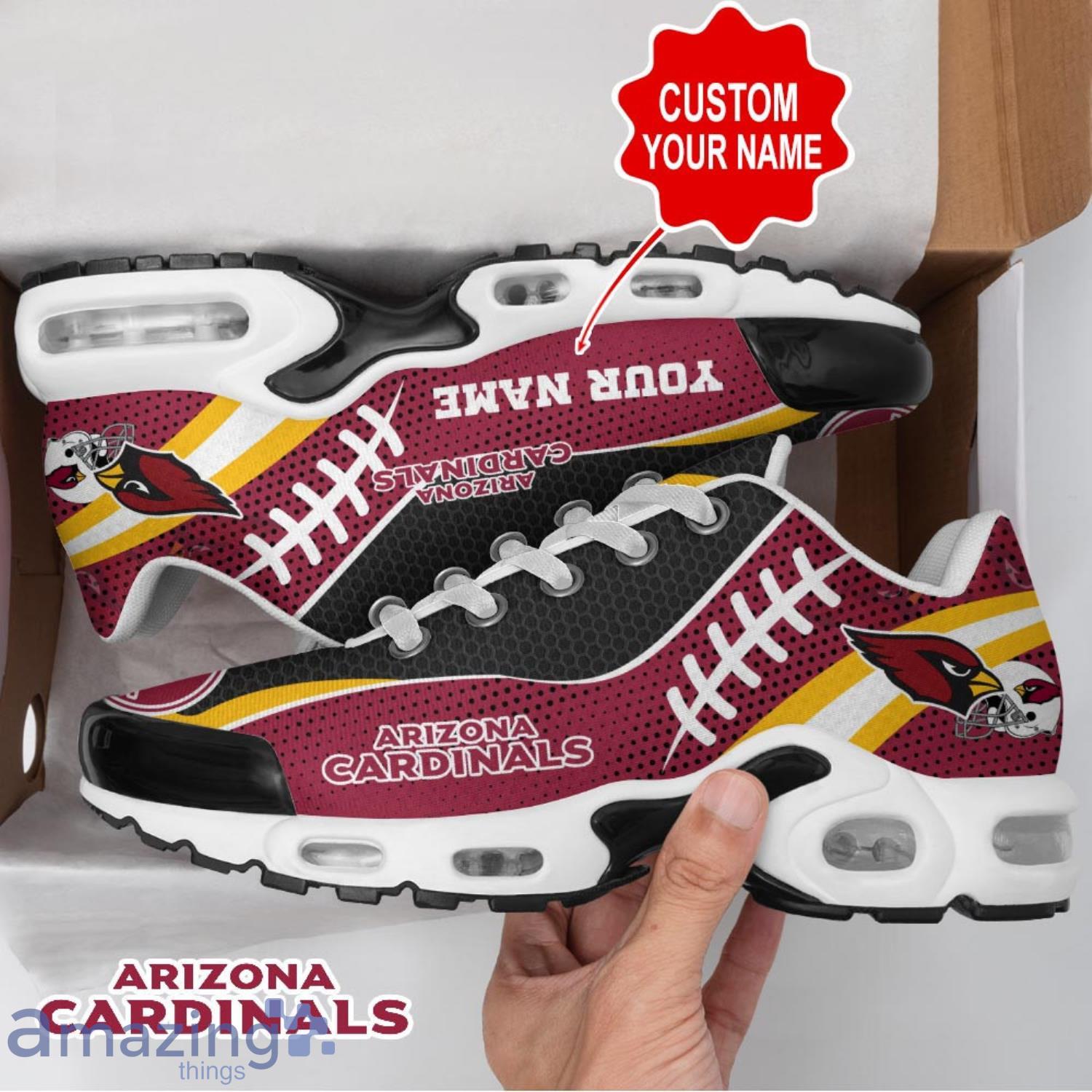 Arizona Cardinals 3D Air Cushion Sports Shoes Custom Name For Fans NFL