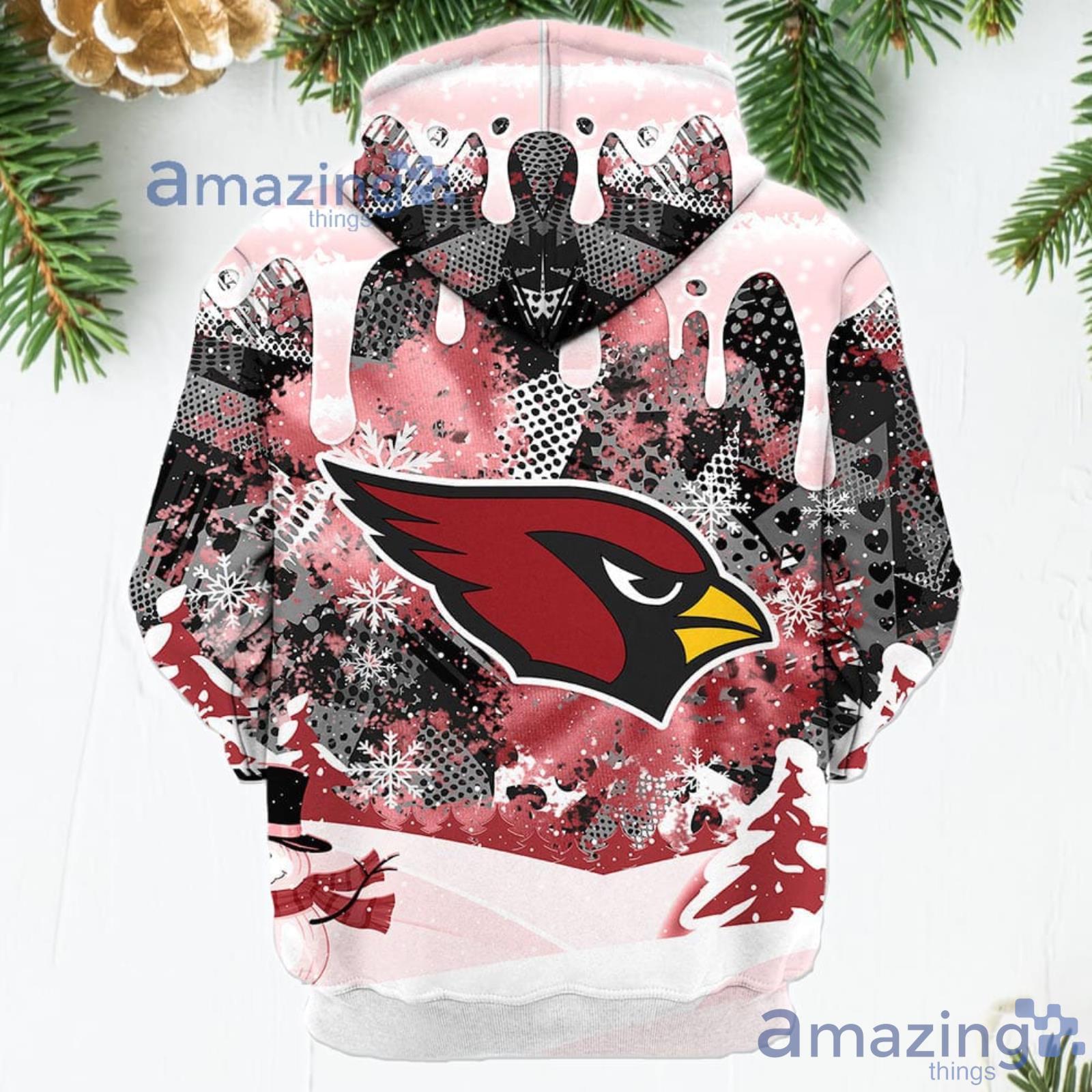 NFL Arizona Cardinals Red Unisex 3D Hoodie Zip Hoodie For Men And