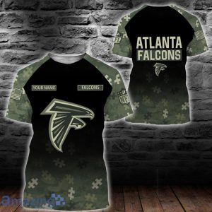 Atlanta Falcons Autism T-Shirt 3D Hoodie Zip Hoodie Sweatshirt Custom Name For Fans Product Photo 3