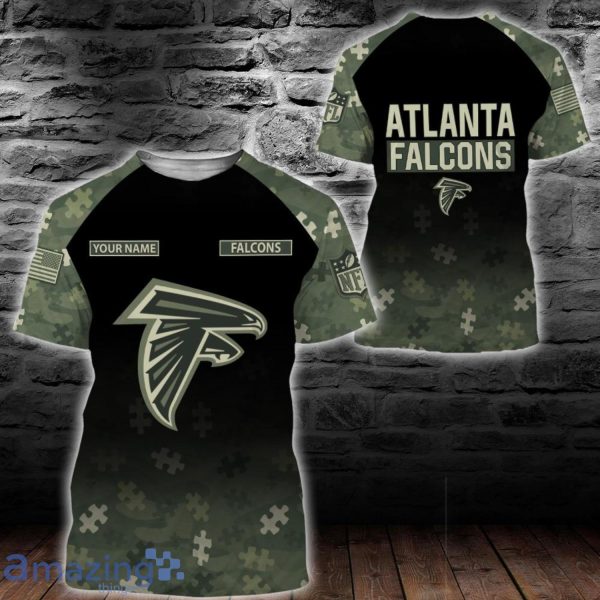 Atlanta Falcons NFL Autism All Over Printed 3D Shirt For Fans