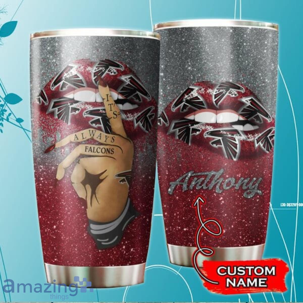 Atlanta Falcons Girl Custom Name Tumbler Product Photo 1