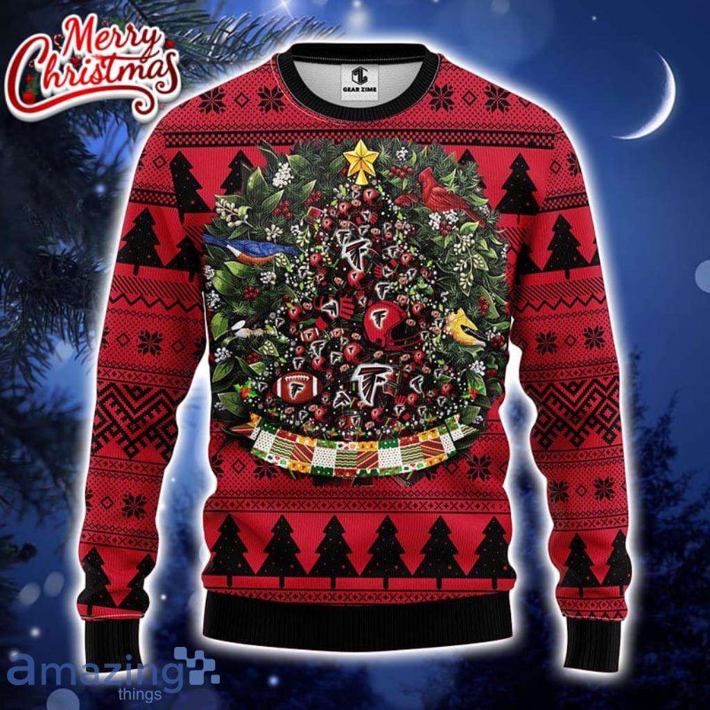 Atlanta Falcons Tree Ball Christmas Ugly Sweater
