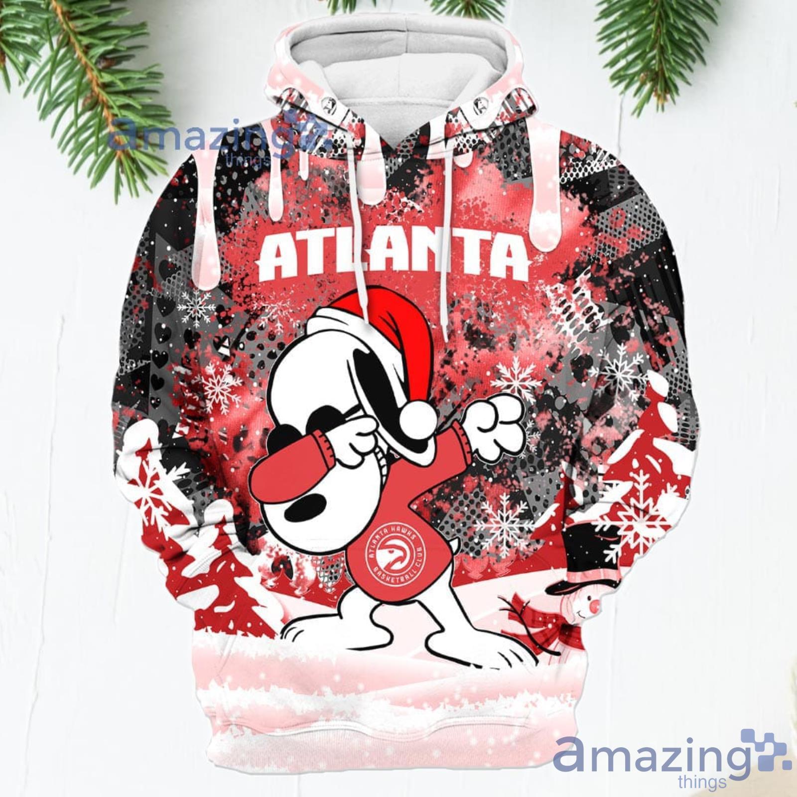 Atlanta Hawks Snoopy Dabbing The Peanuts Sports Football Christmas Giift 3D  Hoodie For Men And Women - Banantees