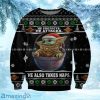 Baby Yoda Print Ugly Christmas Sweatshirt