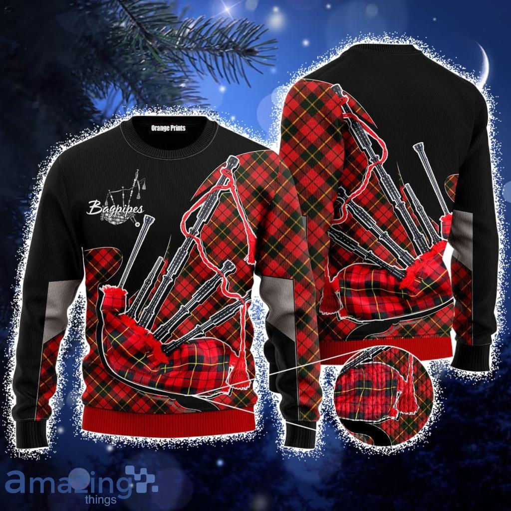 Bagpipes Music Ugly Christmas Sweater For Men And Women Product Photo 1