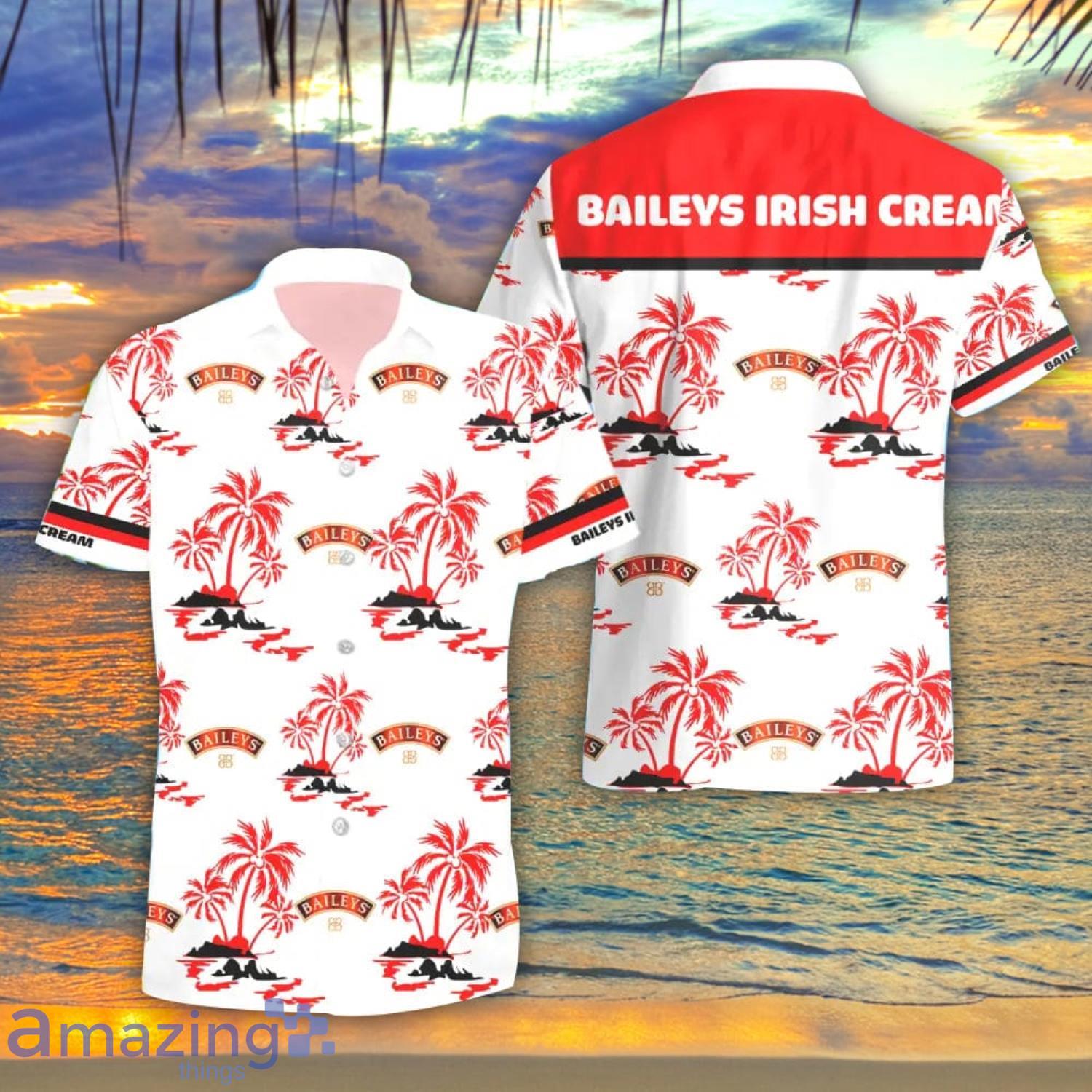 Baileys Irish Cream Summer Beach Coconut Pattern Hawaiian Shirt And Shorts Men And Women Gift Product Photo 1