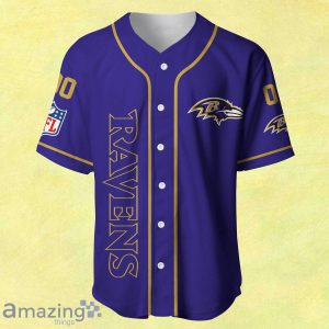 Baltimore Ravens Custom Name And Number Baseball Jersey shirt Best Gift Product Photo 2