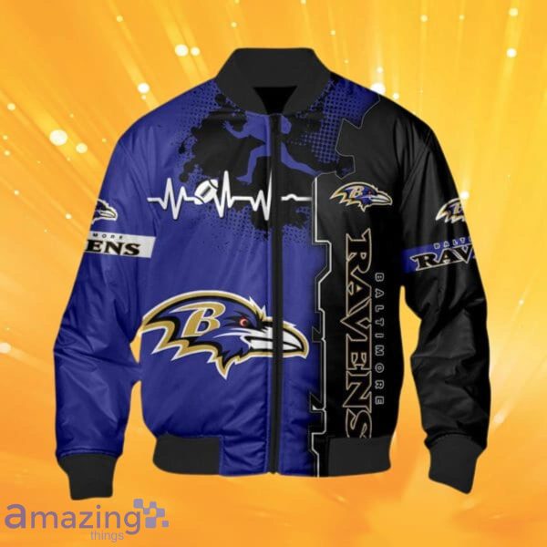 Baltimore Ravens 3D Bomber Jacket For Fans