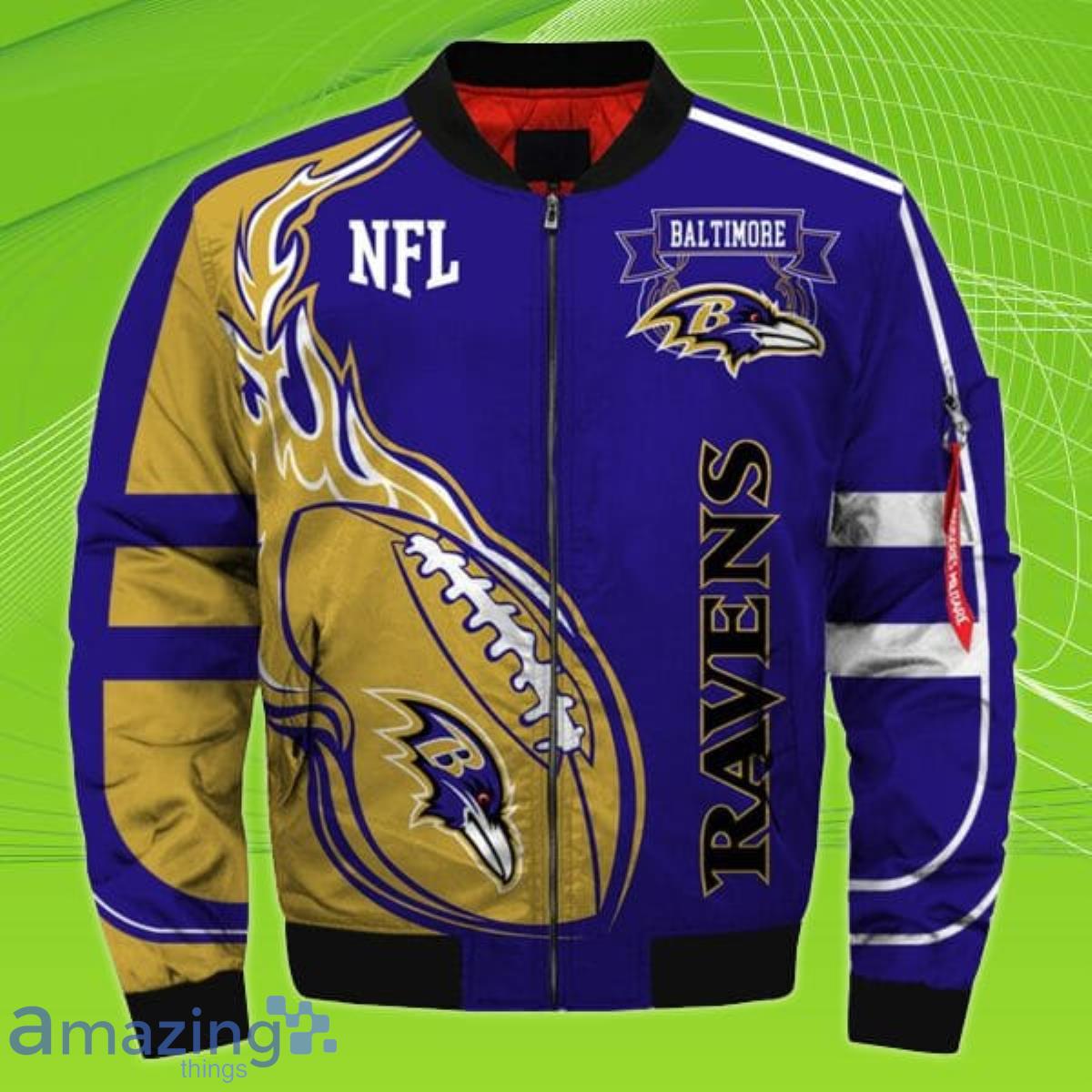 Baltimore Ravens Player Running Bomber Jacket